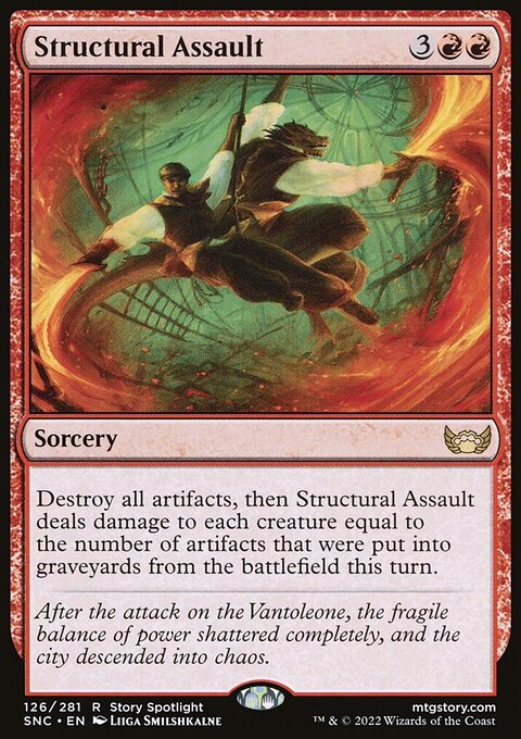 Structural Assault, Streets of New Capenna #126, Magic: The Gathering card