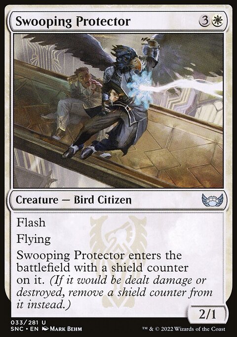 Swooping Protector, Streets of New Capenna #33, Magic: The Gathering card