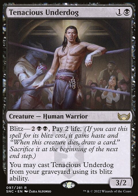 Tenacious Underdog, Streets of New Capenna #97, Magic: The Gathering card