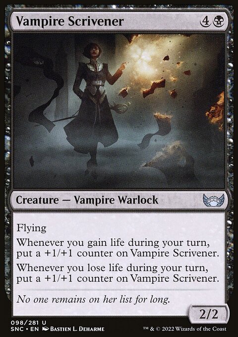 Vampire Scrivener, Streets of New Capenna #98, Magic: The Gathering card