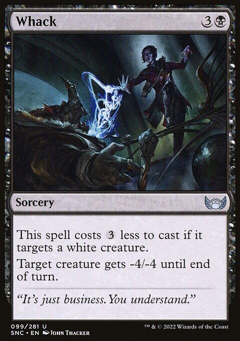 Whack, Streets of New Capenna #99, Magic: The Gathering card