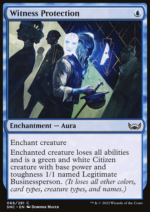 Witness Protection, Streets of New Capenna #66, Magic: The Gathering card
