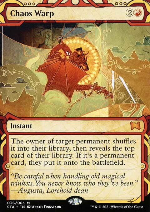 Chaos Warp, Strixhaven Mystical Archive #36, Magic: The Gathering card