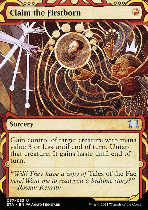 Claim the Firstborn, Strixhaven Mystical Archive #37, Magic: The Gathering card