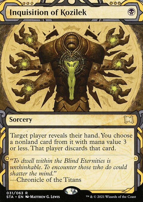 Inquisition of Kozilek, Strixhaven Mystical Archive #31, Magic: The Gathering card