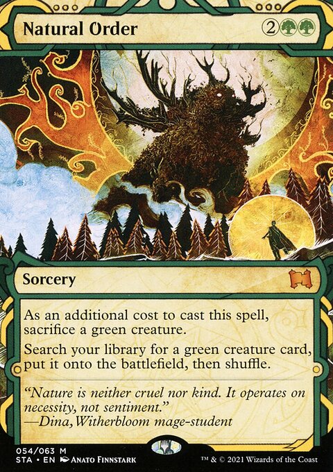 Natural Order, Strixhaven Mystical Archive #54, Magic: The Gathering card
