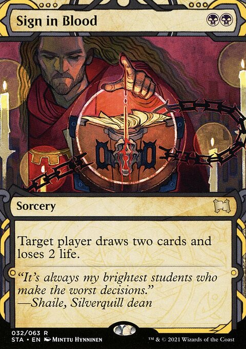 Sign in Blood, Strixhaven Mystical Archive #32, Magic: The Gathering card