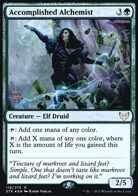 Accomplished Alchemist, Strixhaven: School of Mages Promos #119s, Magic: The Gathering card