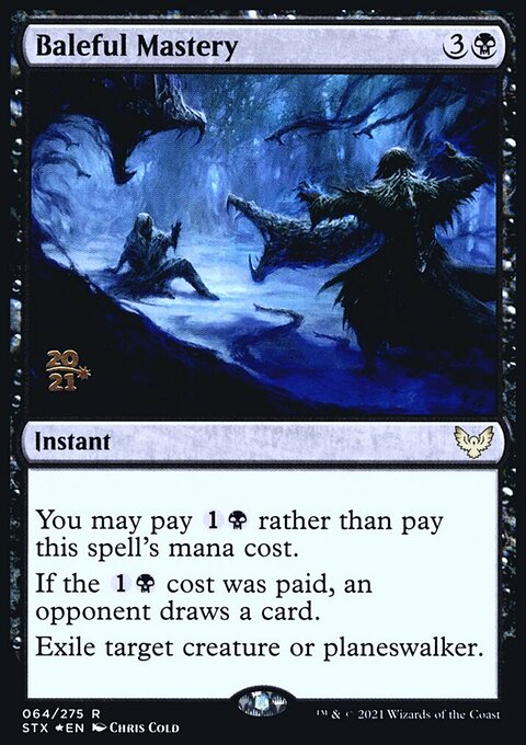 Baleful Mastery, Strixhaven: School of Mages Promos #64s, Magic: The Gathering card