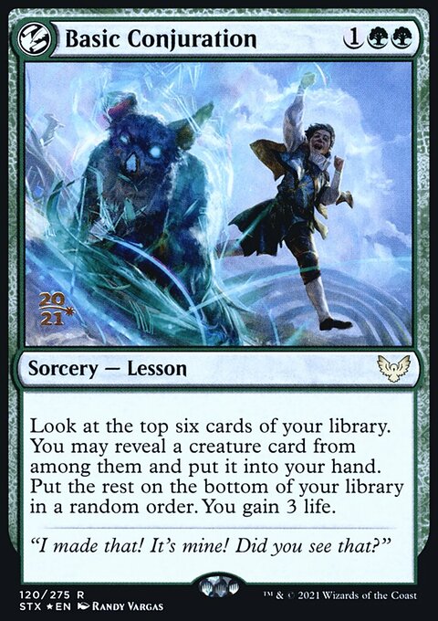 Basic Conjuration, Strixhaven: School of Mages Promos #120s, Magic: The Gathering card