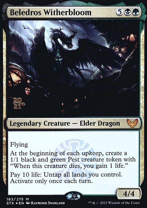 Beledros Witherbloom, Strixhaven: School of Mages Promos #163s, Magic: The Gathering card