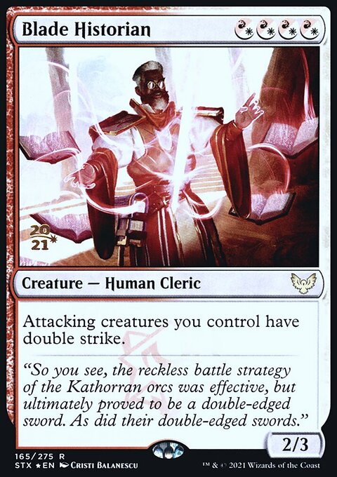 Blade Historian, Strixhaven: School of Mages Promos #165s, Magic: The Gathering card