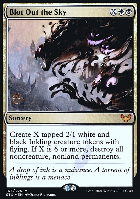 Blot Out the Sky, Strixhaven: School of Mages Promos #167s, Magic: The Gathering card