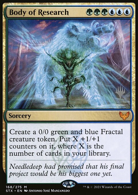 Body of Research, Strixhaven: School of Mages Promos #168p, Magic: The Gathering card