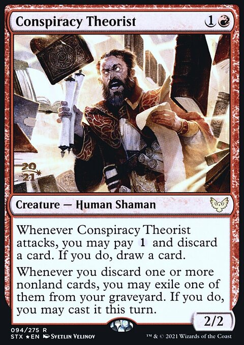 Conspiracy Theorist, Strixhaven: School of Mages Promos #94s, Magic: The Gathering card
