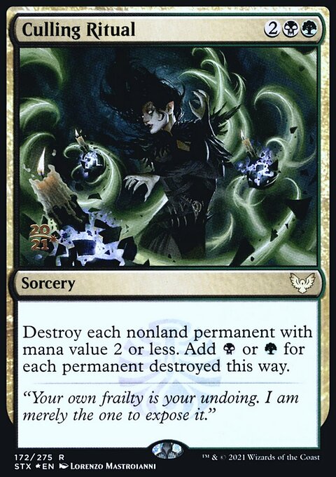 Culling Ritual, Strixhaven: School of Mages Promos #172s, Magic: The Gathering card