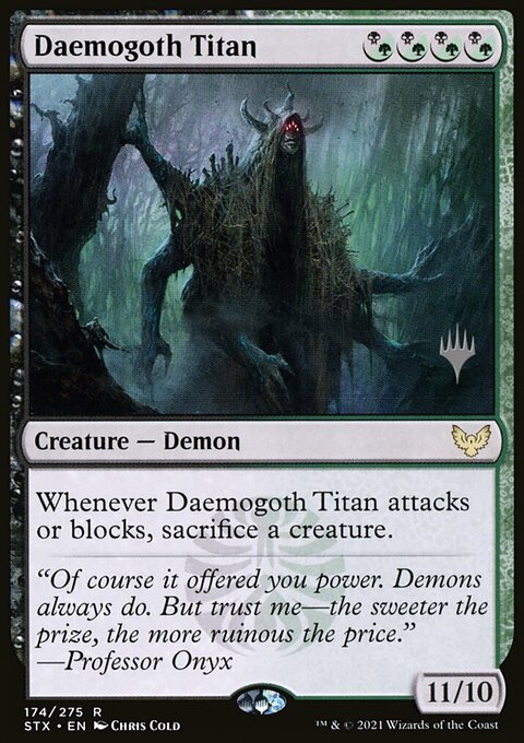 Daemogoth Titan, Strixhaven: School of Mages Promos #174p, Magic: The Gathering card