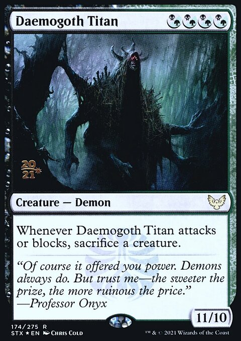 Daemogoth Titan, Strixhaven: School of Mages Promos #174s, Magic: The Gathering card