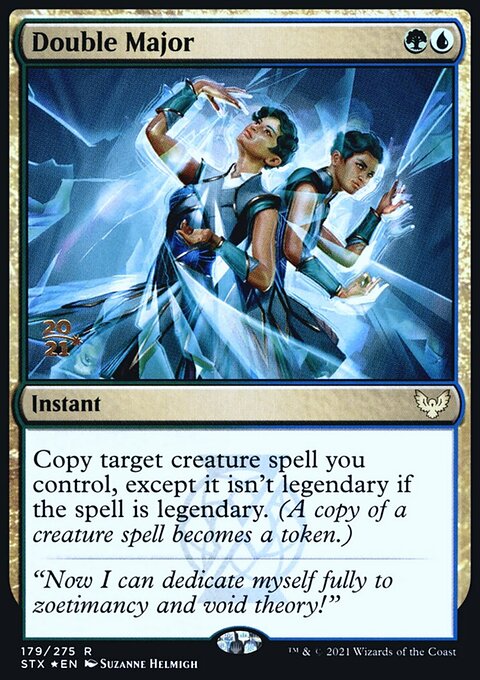 Double Major, Strixhaven: School of Mages Promos #179s, Magic: The Gathering card