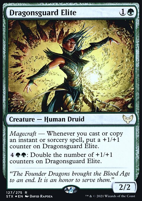 Dragonsguard Elite, Strixhaven: School of Mages Promos #127s, Magic: The Gathering card