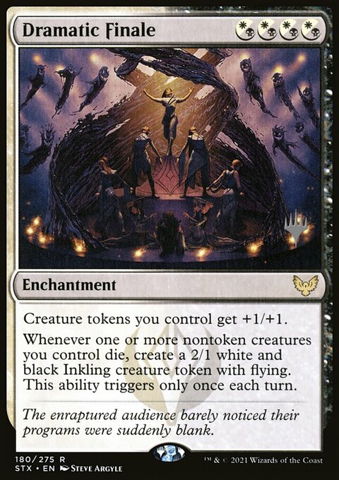 Dramatic Finale, Strixhaven: School of Mages Promos #180p, Magic: The Gathering card