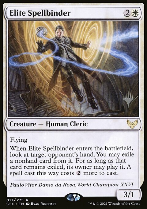 Elite Spellbinder, Strixhaven: School of Mages Promos #17p, Magic: The Gathering card