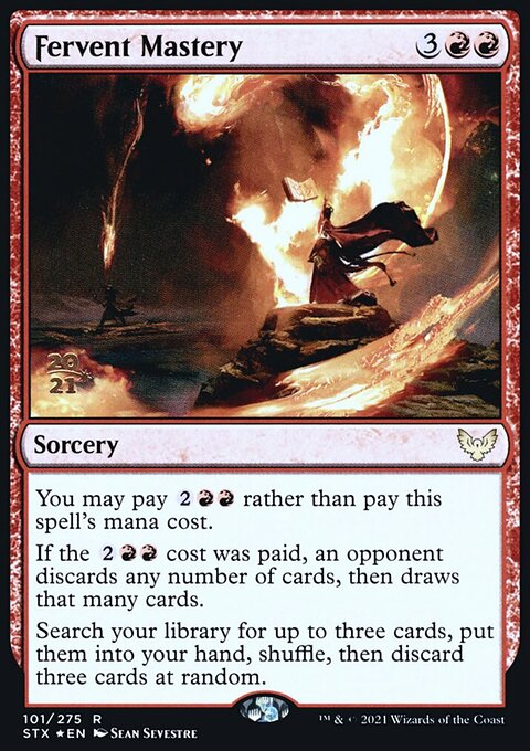 Fervent Mastery, Strixhaven: School of Mages Promos #101s, Magic: The Gathering card