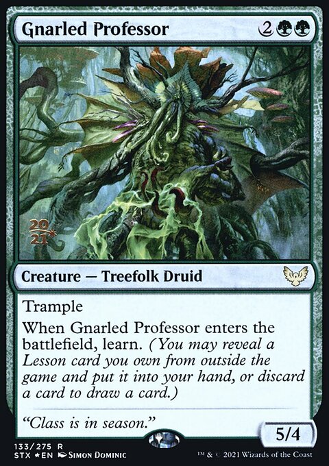 Gnarled Professor, Strixhaven: School of Mages Promos #133s, Magic: The Gathering card