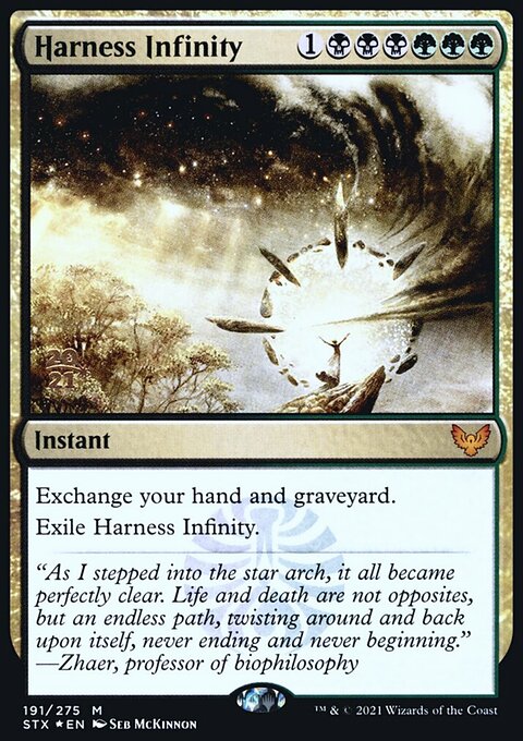Harness Infinity, Strixhaven: School of Mages Promos #191s, Magic: The Gathering card