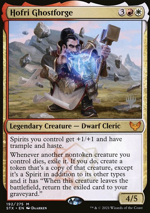 Hofri Ghostforge, Strixhaven: School of Mages Promos #192p, Magic: The Gathering card
