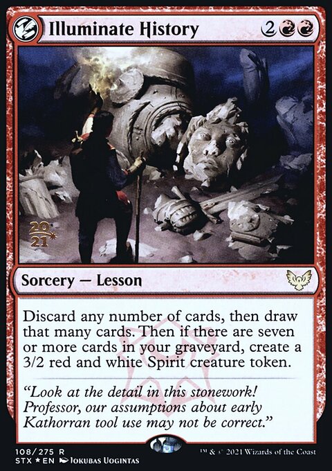 Illuminate History, Strixhaven: School of Mages Promos #108s, Magic: The Gathering card