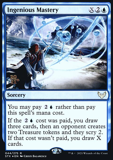 Ingenious Mastery, Strixhaven: School of Mages Promos #44s, Magic: The Gathering card
