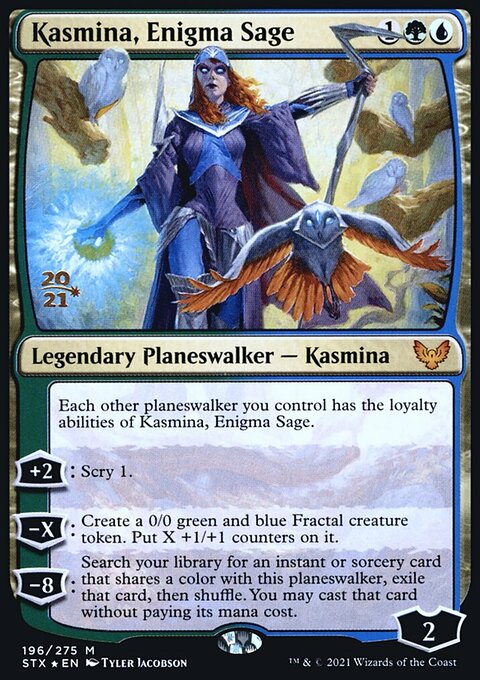 Kasmina, Enigma Sage, Strixhaven: School of Mages Promos #196s, Magic: The Gathering card