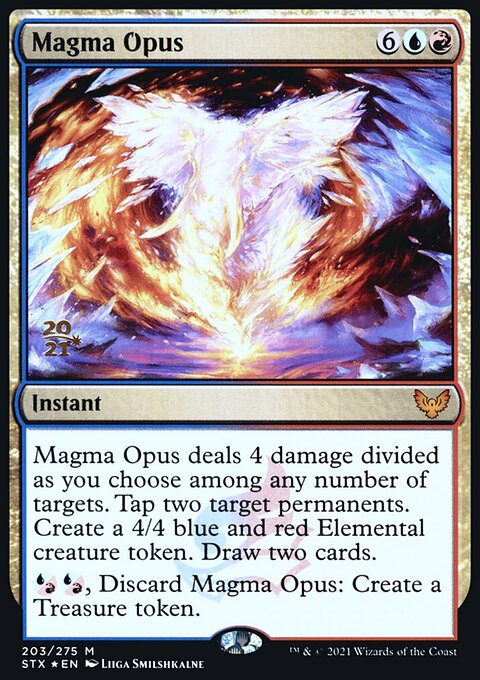 Magma Opus, Strixhaven: School of Mages Promos #203s, Magic: The Gathering card