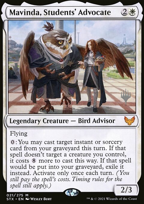 Mavinda, Students' Advocate, Strixhaven: School of Mages Promos #21p, Magic: The Gathering card