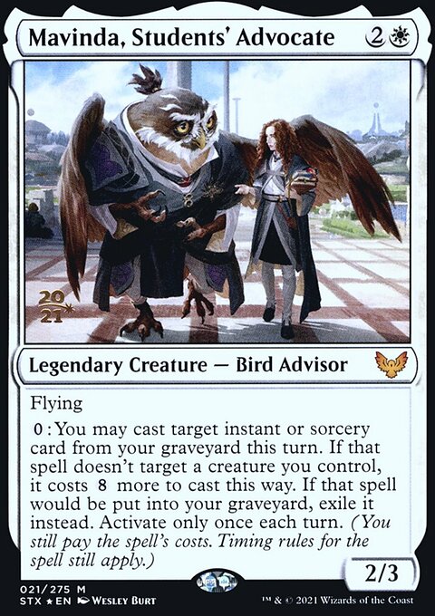 Mavinda, Students' Advocate, Strixhaven: School of Mages Promos #21s, Magic: The Gathering card