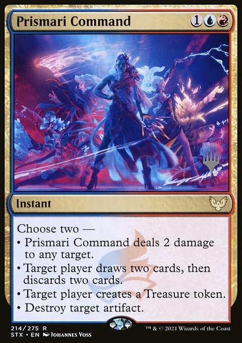 Prismari Command, Strixhaven: School of Mages Promos #214p, Magic: The Gathering card