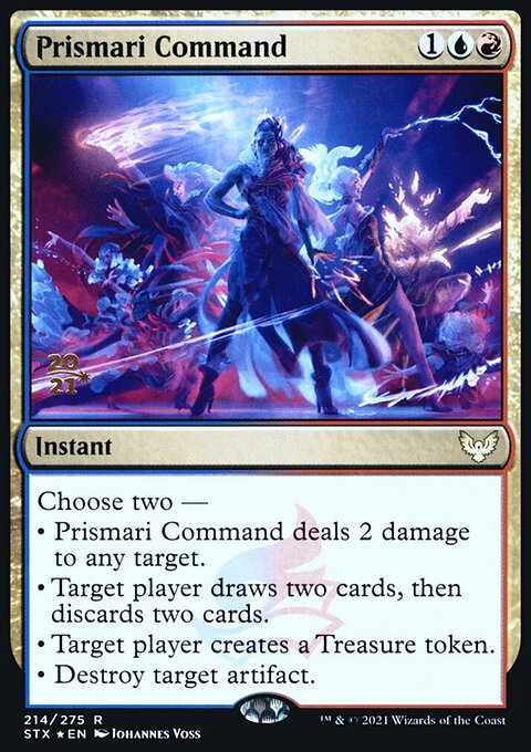 Prismari Command, Strixhaven: School of Mages Promos #214s, Magic: The Gathering card