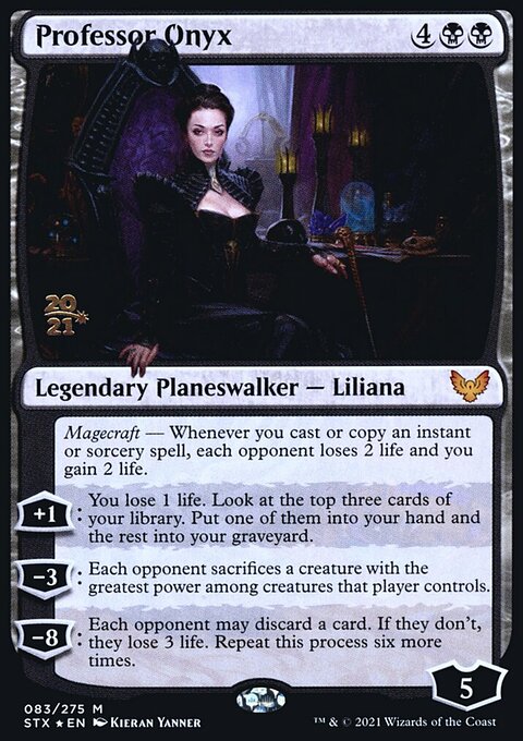Professor Onyx, Strixhaven: School of Mages Promos #83s, Magic: The Gathering card