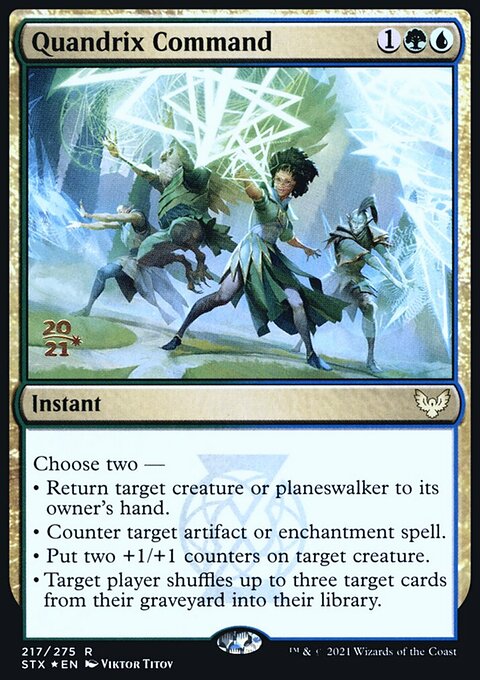 Quandrix Command, Strixhaven: School of Mages Promos #217s, Magic: The Gathering card
