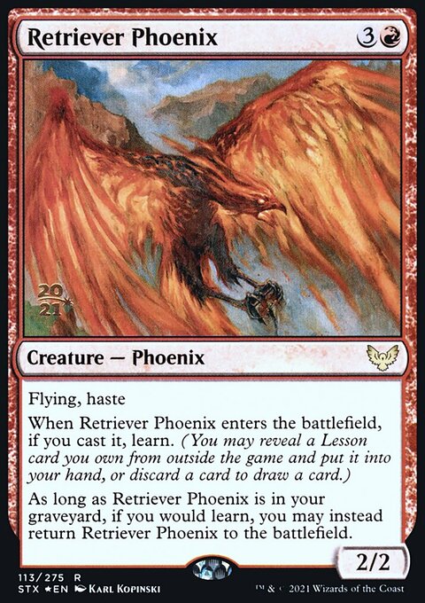 Retriever Phoenix, Strixhaven: School of Mages Promos #113s, Magic: The Gathering card
