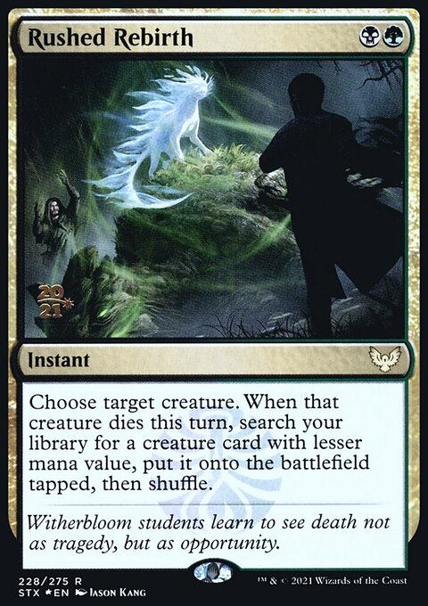 Rushed Rebirth, Strixhaven: School of Mages Promos #228s, Magic: The Gathering card