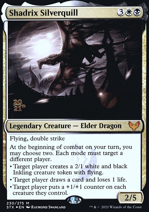 Shadrix Silverquill, Strixhaven: School of Mages Promos #230s, Magic: The Gathering card