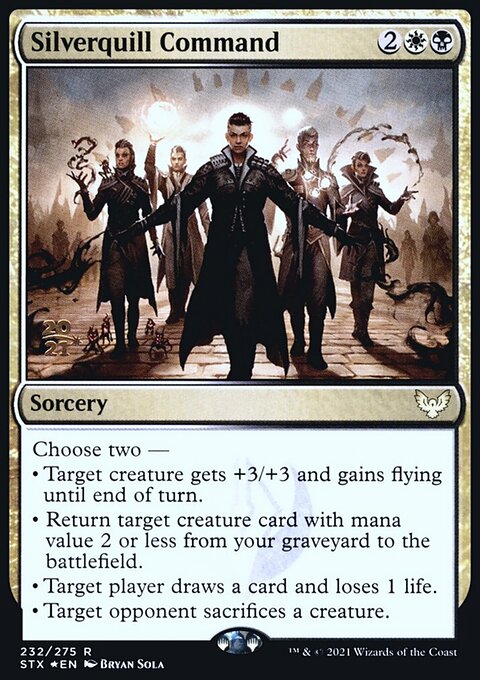 Silverquill Command, Strixhaven: School of Mages Promos #232s, Magic: The Gathering card