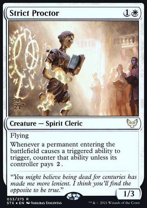Strict Proctor, Strixhaven: School of Mages Promos #33s, Magic: The Gathering card