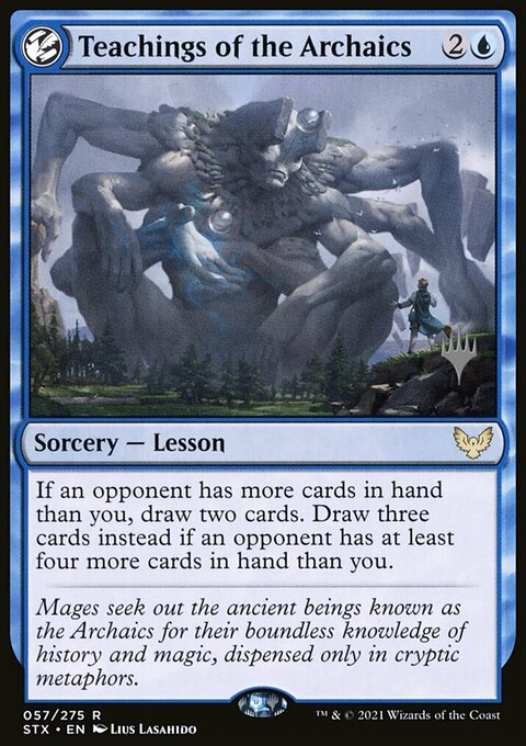 Teachings of the Archaics, Strixhaven: School of Mages Promos #57p, Magic: The Gathering card