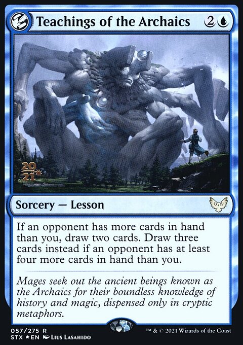 Teachings of the Archaics, Strixhaven: School of Mages Promos #57s, Magic: The Gathering card