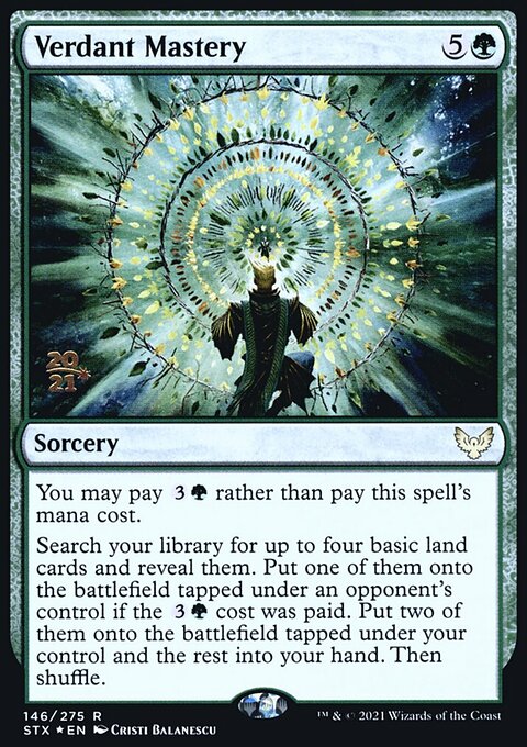 Verdant Mastery, Strixhaven: School of Mages Promos #146s, Magic: The Gathering card