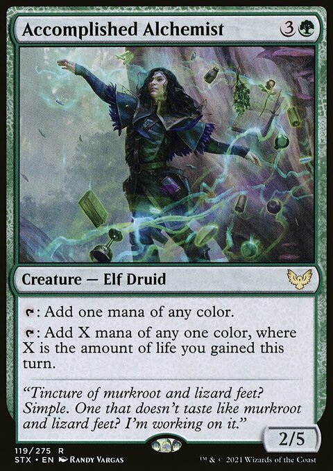 Accomplished Alchemist, Strixhaven: School of Mages #119, Magic: The Gathering card