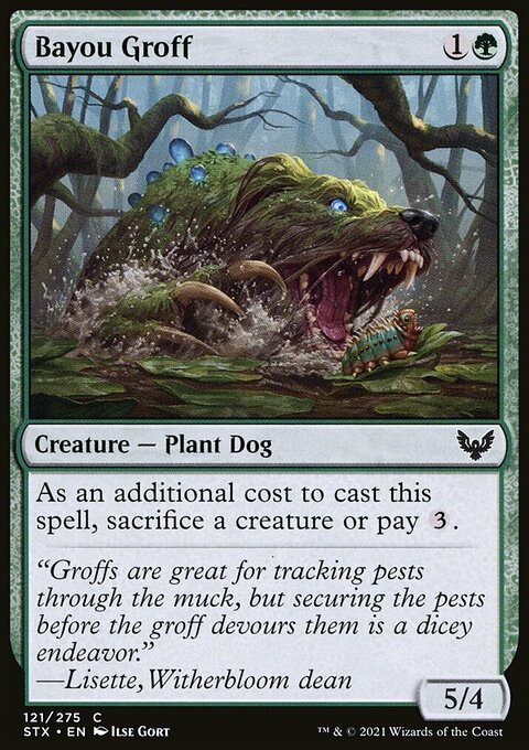 Bayou Groff, Strixhaven: School of Mages #121, Magic: The Gathering card